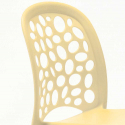 Biały okrągły stolik 70x70 cm z 2 kolorowymi krzesłami WEDDING Long Island 