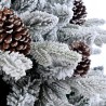 Sztuczna śnieżna choinka ozdobiona szyszkami 180cm Faaborg Sprzedaż