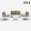 Salon na zewnątrz kanapa stolik 2 fotele Portofino Grand Soleil Model