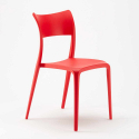 Czarny kwadratowy stolik 70x70 cm z 2 kolorowymi krzesłami Parisienne Mojito 