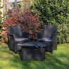 Zestaw wypoczynkowy ogrodowy 2 fotele stolik Rimini Grand Soleil Stan Magazynowy