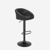 Zestaw 4 krzeseł obrotowych stołowych stołowych czarny wysokość 120x60cm Vernon Sprzedaż