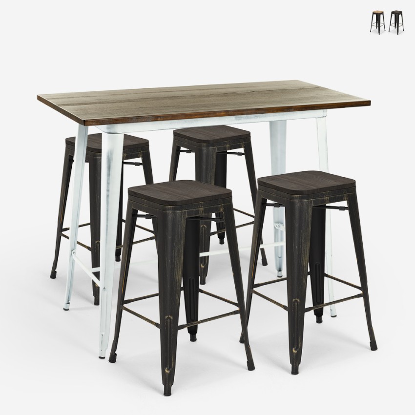 zestaw stołowy 120x60 biały wysoki 4 taborety barowe vintage swanton Sprzedaż zestaw stołowy 120x60 biały wysoki 4 taborety barowe vintage swanton Sprzedaż