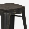 zestaw wysoki stół kuchenny 2 taborety barowe drewno metal czarne seymour Koszt