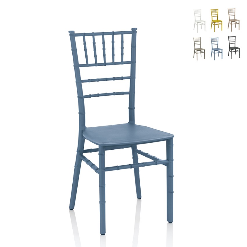 Klasyczne krzesło do restauracji na ślub, ceremonie, imprezy na zewnątrz - Rose Promocja