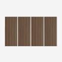 4 x panel dźwiękochłonny 120x60cm ścienne dekoracyjne drewno orzechowe Tabb-NS Promocja