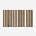 4 x dekoracyjna płyta dźwiękochłonna 120x60 cm z drewna orzechowego Tabb-W Promocja