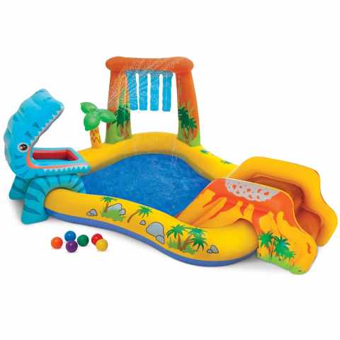Dmuchany basen dla dzieci Intex 57444 Dinosaur Play Center Game