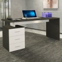 Nowoczesne biurko biurowe 3 szuflady 160x60x75cm New Selina Basic Rabaty