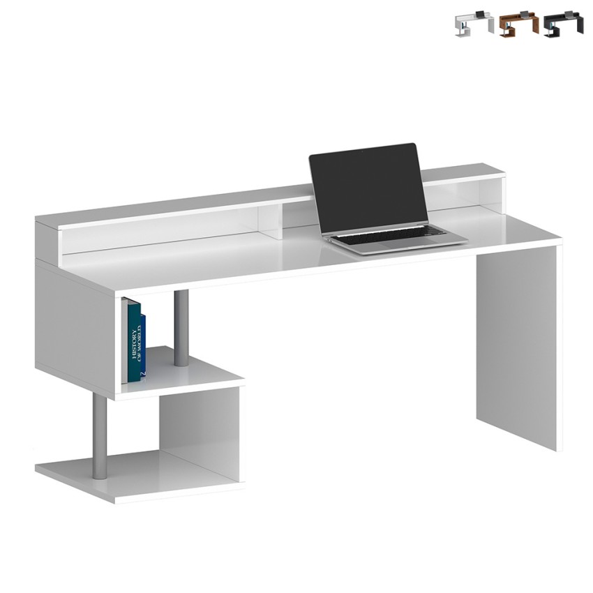 Biurko biurowe nowoczesnego designu 180x60x92,5cm z nadstawką Esse 2 Plus Oferta Biurko biurowe nowoczesnego designu 180x60x92,5cm z nadstawką Esse 2 Plus Oferta