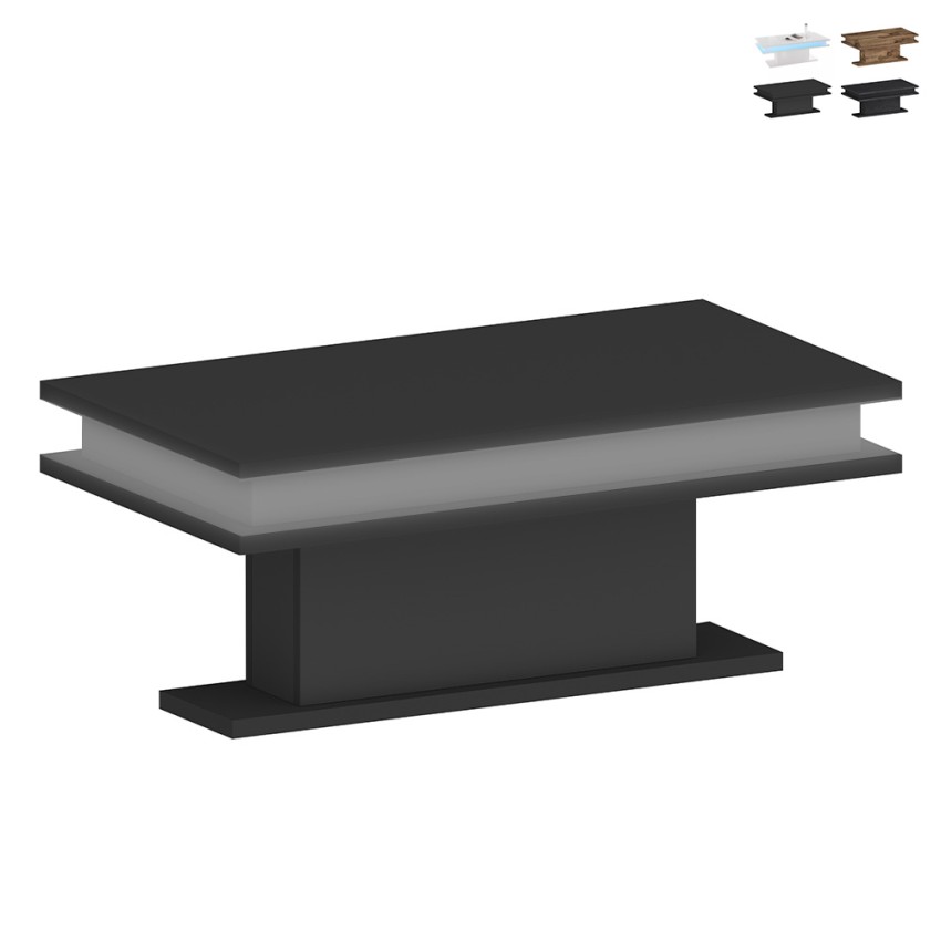 Stolik kawowy do salonu 100x55cm Little Big LED light Oferta Stolik kawowy do salonu 100x55cm Little Big LED light Oferta