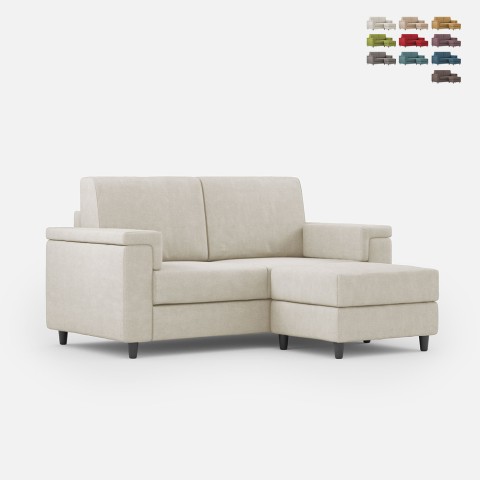 Sofa 2-osobowa nowoczesna wypoczynkowa z pufą w materiale Marrak 120P Promocja