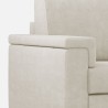 Sofa 2-osobowa nowoczesna wypoczynkowa z pufą w materiale Marrak 120P 