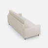 Sofa salonowy 3-osobowy o eleganckim, nowoczesnym tkaninowym wykończeniu 208cm Sakar 180 
