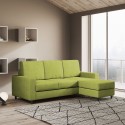 Sofa salon kawalerka 3 miejsca 208cm z pufem w materiale Sakar 180P Środki