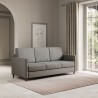 Sofa design 3 miejsca 198cm w nowoczesnej tkaninie tapicerowanej Karay 180 Środki