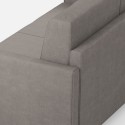 Sofa design 3 miejsca 198cm w nowoczesnej tkaninie tapicerowanej Karay 180 