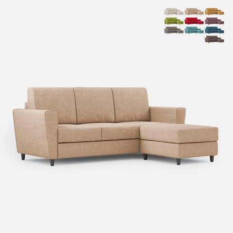 Nowoczesna sofa tapicerowana 3-osobowa 212cm pufa podnóżek Yasel 180P Promocja