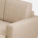 Nowoczesna sofa tapicerowana 3-osobowa 212cm pufa podnóżek Yasel 180P 