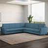 Duża nowoczesna narożnikowa sofa 7-osobowa z materiału 288x288cm Yasel 218AG Środki