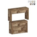 Zestaw 2 rozkładanych ławek 66-290 cm do stołu jadalnianego Pratika A + B Oferta