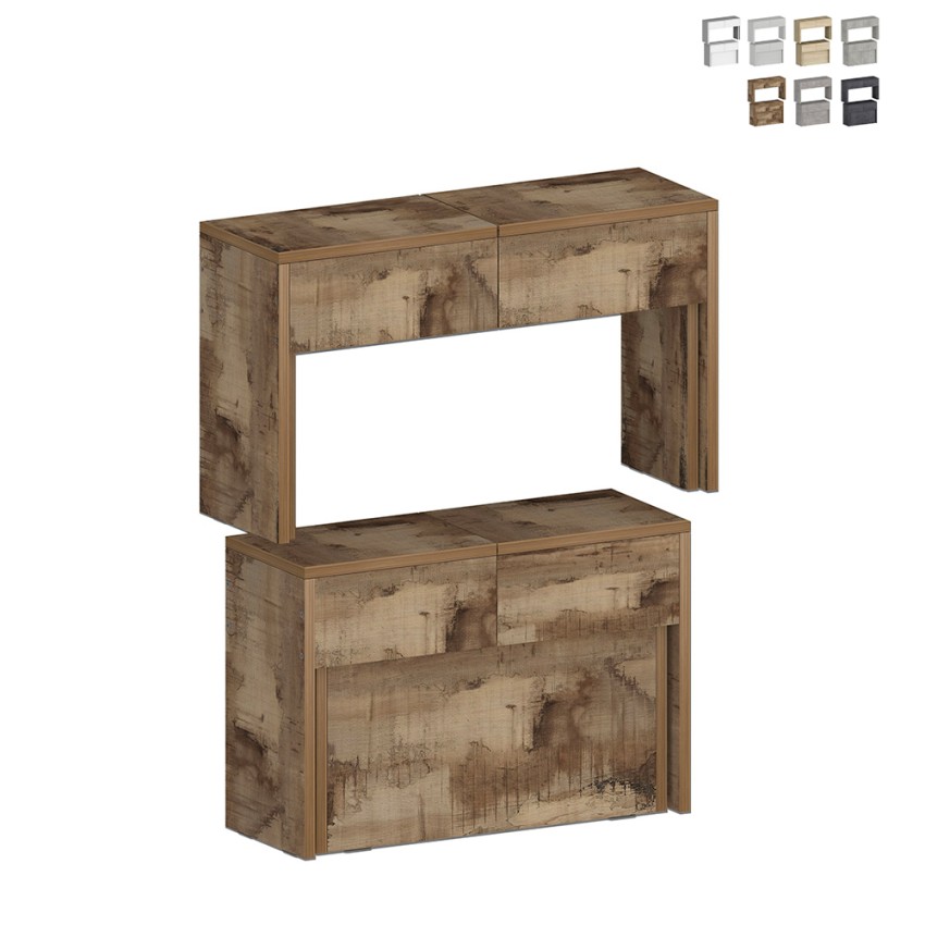 Zestaw 2 rozkładanych ławek 66-290 cm do stołu jadalnianego Pratika A + B Oferta Zestaw 2 rozkładanych ławek 66-290 cm do stołu jadalnianego Pratika A + B Oferta