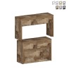 Zestaw 2 rozkładanych ławek 66-290 cm do stołu jadalnianego Pratika A + B Oferta