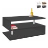 Nowoczesny prostokątny stolik kawowy 90x55cm 2 półki Zeta 90 Oferta