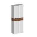 Szafka na buty 4 drzwi 1 półka 76x34x200cm biały Hanad Zakup