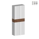 Szafka na buty 4 drzwi 1 półka 76x34x200cm biały Hanad Oferta