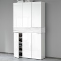 Szafa na buty duża i nowoczesna 114x34x200cm 6 drzwi 1 półka Dettey 