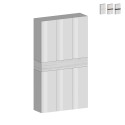 Szafa na buty duża i nowoczesna 114x34x200cm 6 drzwi 1 półka Dettey Oferta