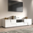 Mobilna podstawa telewizyjna nowoczesna 4 drzwiowa szuflada 220x45x46cm Chiron Katalog