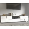 Mobilna podstawa telewizyjna nowoczesna 4 drzwiowa szuflada 220x45x46cm Chiron 