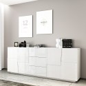 Madia szafka pokojowa nowoczesna 3 szuflady 2 drzwi 220x44x86cm Margaux Katalog