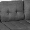 Nowoczesna sofa narożna 3 miejsca pufa 2 poduszki salon Remissus Koszt