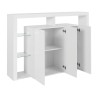 Szafka 3 drzwiowa nowoczesna biblioteczka półki szklane 150x40x100cm Allen Model
