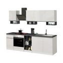 Kuchnia linowa kompletna 256cm nowoczesny design modułowy Domina 