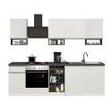 Kuchnia linowa kompletna 256cm nowoczesny design modułowy Domina 