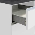 Kuchnia kompletna modułowa o linii projektowej w stylu nowoczesnym 256cm Essence 