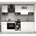 Kuchnia kompletna modułowa o linii projektowej w stylu nowoczesnym 256cm Essence 