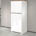 Mobilna osłona do zabudowy lodówki 2-drzwiowy kontener, kuchnia 60x60x164,5h Halser 