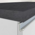 Wyspa centralna 3-drzwiowa do nowoczesnej kuchni 155x90x90cm z stołem Deaton 