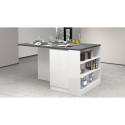 Wyspa środkowa z nowoczesnym stołem do kuchni 2-drzwiowym 160x90x90cm Grover 