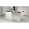 Wyspa środkowa z nowoczesnym stołem do kuchni 2-drzwiowym 160x90x90cm Grover 
