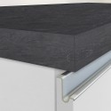 Wyspa środkowa z nowoczesnym stołem do kuchni 2-drzwiowym 160x90x90cm Grover 