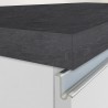 Wyspa środkowa z nowoczesnym stołem do kuchni 2-drzwiowym 160x90x90cm Grover 
