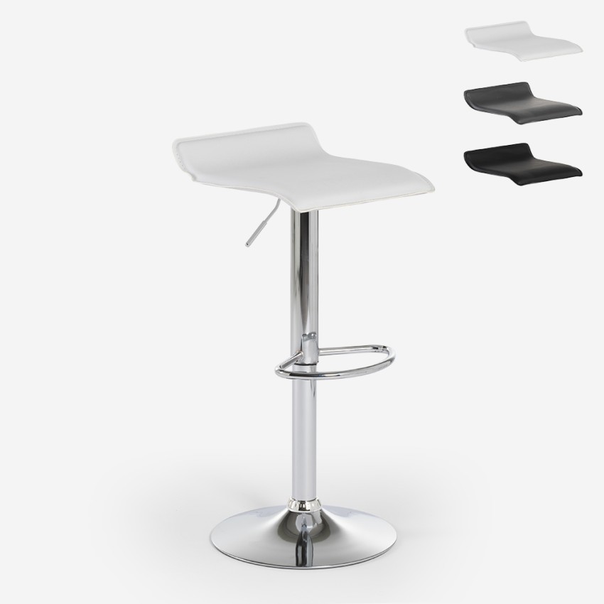 Krzesło obrotowe Clayton o nowoczesnym minimalistycznym designie i chromowanej metalowej konstrukcji. Sprzedaż Krzesło obrotowe Clayton o nowoczesnym minimalistycznym designie i chromowanej metalowej konstrukcji. Sprzedaż