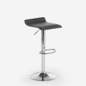 Krzesło obrotowe Clayton o nowoczesnym minimalistycznym designie i chromowanej metalowej konstrukcji. Stan Magazynowy