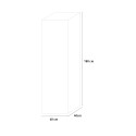 Szafa zewnętrzna metalowa stalowa wielofunkcyjna 1-drzwiowa 60x40x180 Moduzinc Katalog